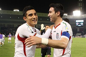 عکس| دیدار دو ملیپوش سابق ایران زیر برج خلیفه!