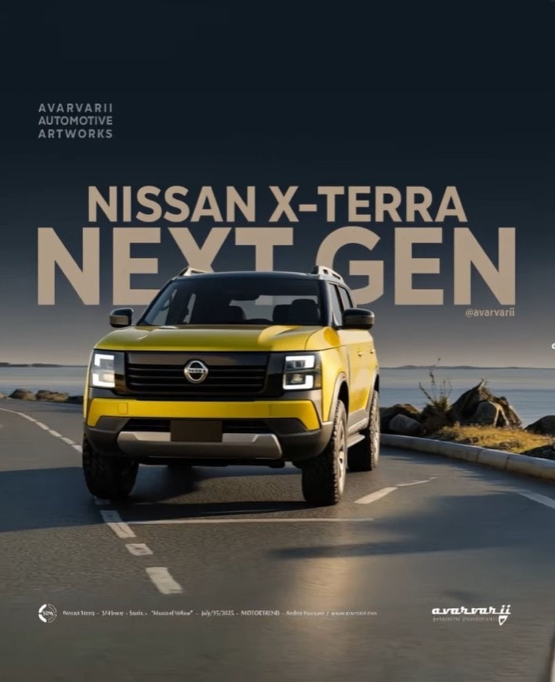 رندر نمای جلو خودرو نیسان رونیز