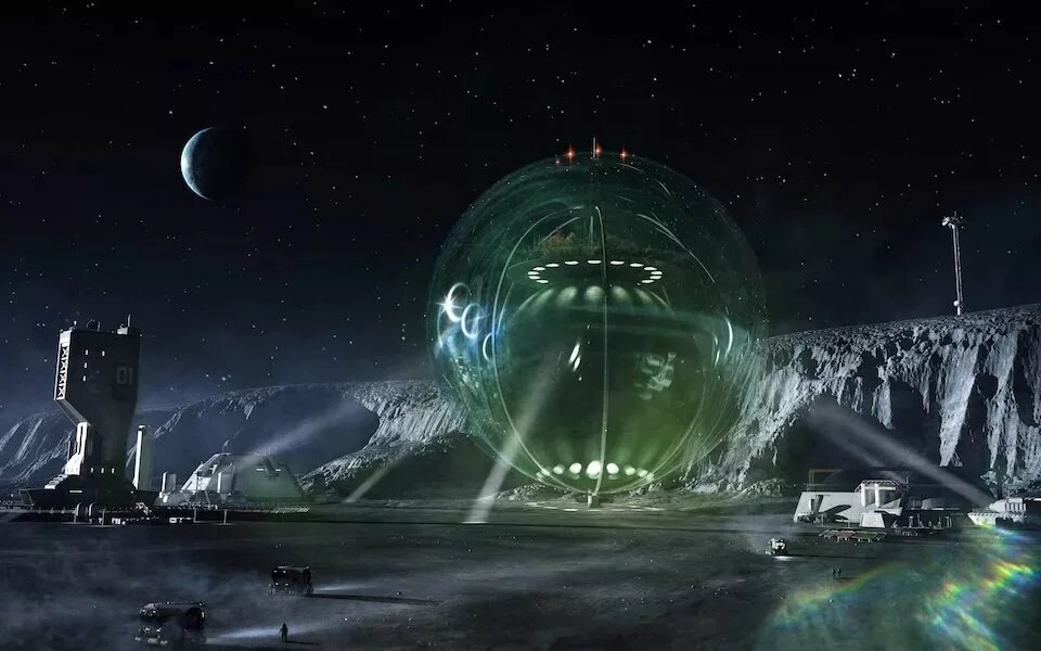 حبابهای شیشهای ماه