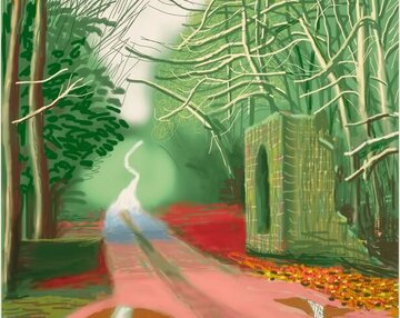 نقاشیهای آیپدی «هاکنی» حراج میشوند