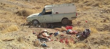 واژگونی وانت در دانسفهان یک کشته بر جای گذاشت