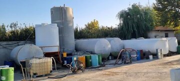 کشف ۲۵ هزار لیتر نفت سفید قاچاق در ملارد ویلای جنوبی