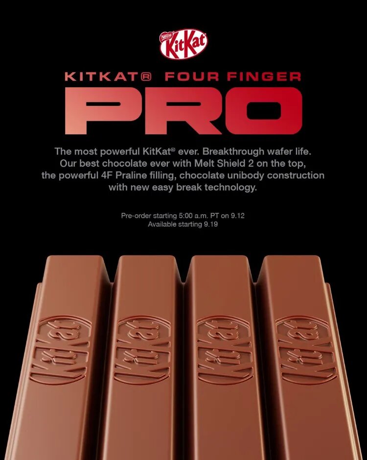 کیتکت پرو؛ طعنه سنگین شرکت شکلاتسازی به آیفون