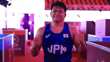 آرش ایرانی از ژاپن بهترین کشتیگیر جهان شد!