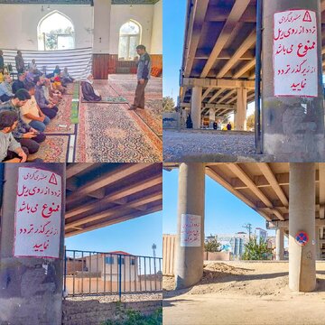 اجرای طرح دیوارنویسی هشدارهای ایمنی در گذرگاههای غیرمجاز توسط راهآهن قم