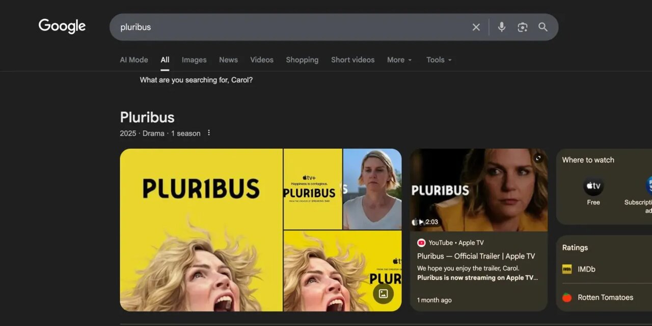 جستجوی عبارت Pluribus در گوگل