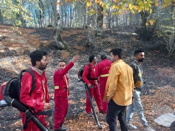 به دلیل اهمال گردشگران؛آتش‌سوزی حدود ۳ هکتار از عرصه‌های جنگلی سیاهرود رودبار