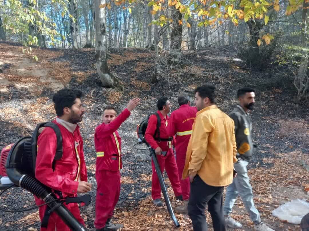 آتش‌سوزی صبح جمعه در جنگل‌های منطقه حفاظت‌شده سیاهرود رودبار،