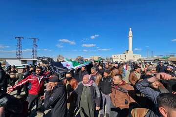 تظاهرات در دمشق علیه اسرائیل