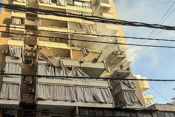 تعرض جنگنده های صهیونیست به حریم هوایی لبنان همزمان با تشییع فرمانده حزب الله