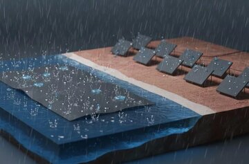 تولید برق از قطرات باران در چین