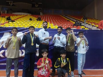 درخشش تیم منتخب کیک‌بوکسینگ چهارمحال و بختیاری در مسابقات قهرمانی کشور