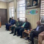دیدار سرپرست بخشداری بفروئیه با  فرمانده ناحیه مقاومت بسیج میبد