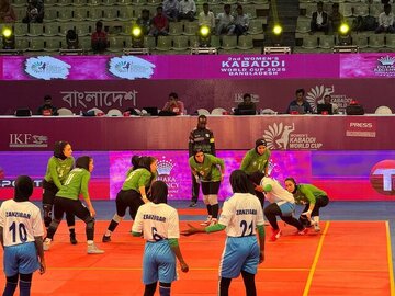 سومین پیروزی تیم ملی کبدی زنان در قهرمانی جهان