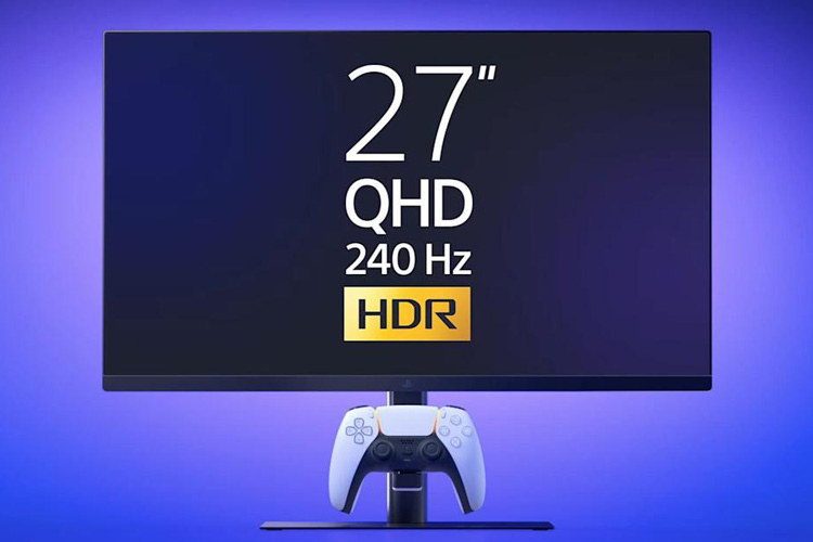 سونی از مانیتور ۲۴۰ هرتزی پلی‌استیشن با قلاب شارژ DualSense رونمایی کرد