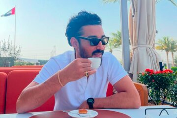 عکس | سلفی رضا گوچی با اسطوره رئال مادرید