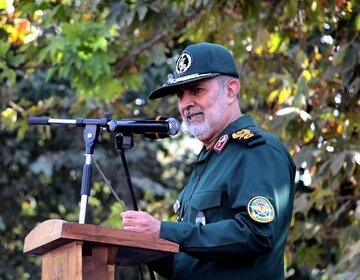 قدردانی سردار سنایی‌راد از حضور پرشور مردم قزوین در مراسم ۱۳آبان