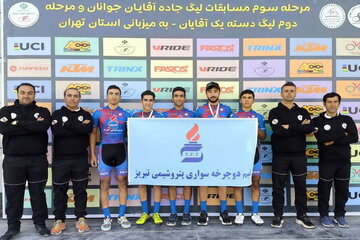 قهرمانی مقتدرانه پتروشیمی تبریز در لیگ دوچرخه‌سواری کشور