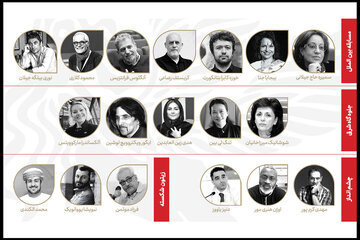 معرفی داوران چهار بخش جشنواره جهانی فیلم فجر