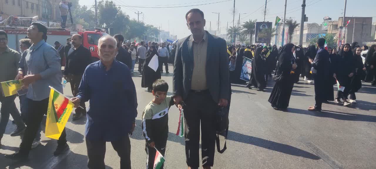همگامی مردم و مسئولان خوزستان در یوم‌الله ۱۳ آبان؛ تجدید میثاق با آرمان‌های انقلاب