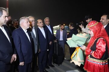 وزیر میراث فرهنگی، گردشگری و صنایع دستی وارد گیلان‌ شد