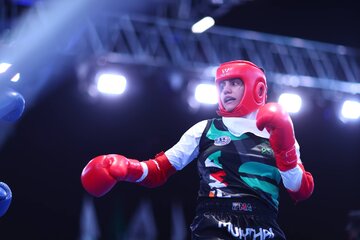 پرچم بالای مویتای ایران در ریاض