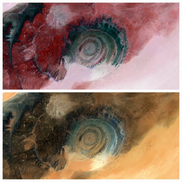 عکس «آژانس فضایی اروپا» از «چشم صحرا»