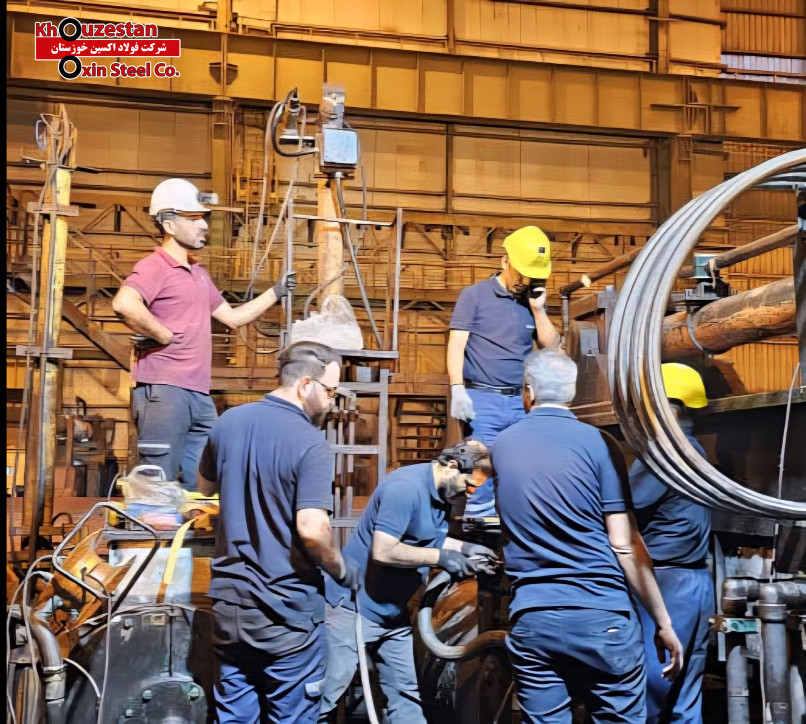 گام‌ های مؤثر واحد برق شرکت فولاد اکسین در مسیر بومی‌ سازی و افزایش بهره‌ وری