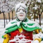 بارش اولین برف سال در اردبیل