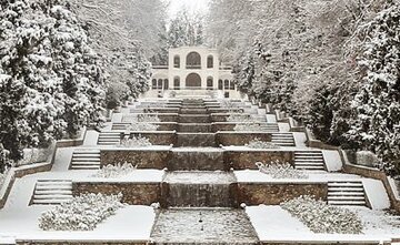 بارش برف در کرمان