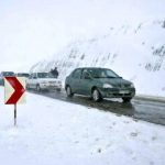 بارش برف در گردنه‌های ساردوئیه جیرفت 