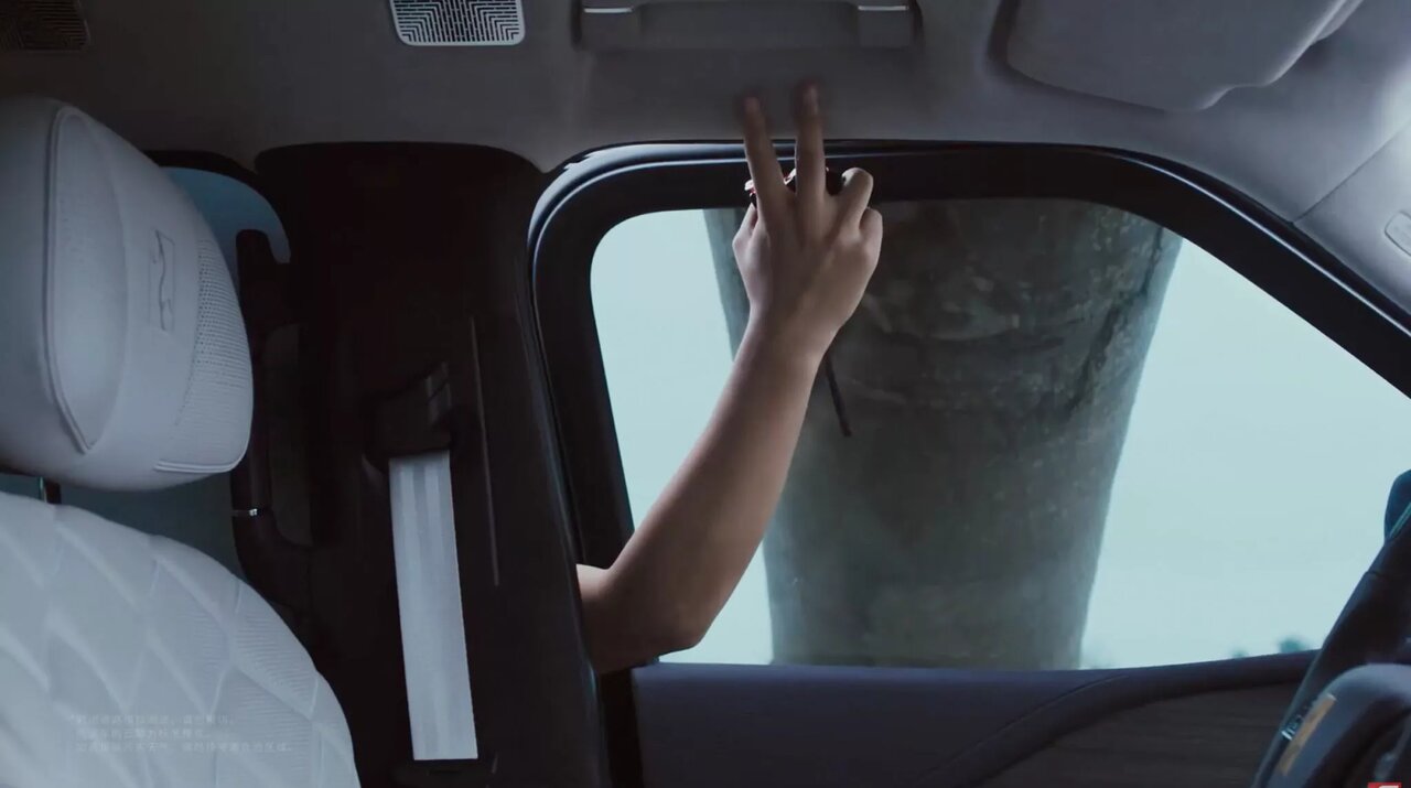 ببینید | سقوط نخل غولپیکر روی خودروی چینی / مقاومت تحسینبرانگیز