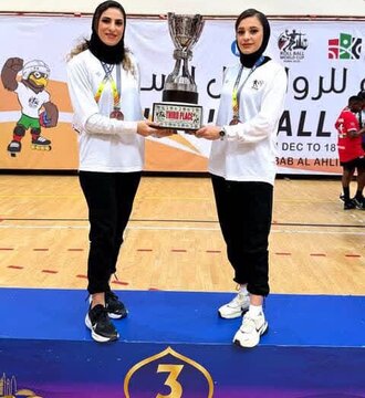 درخشش دو بانوی قزوینی در سکوی جهانی رولبال