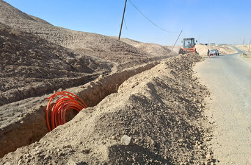 زمینیسازی مسیر فیبرنوری مخابرات ایوانکی به کرک برای ارتقای پایداری ارتباطات