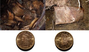 زوج خوششانس اتفاقی ۱۴۰۰ سکه طلا پیدا کردند / پیادهروی با طعم گنج