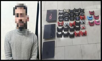 سارق کنسولهای بازی در پرند به دام افتاد