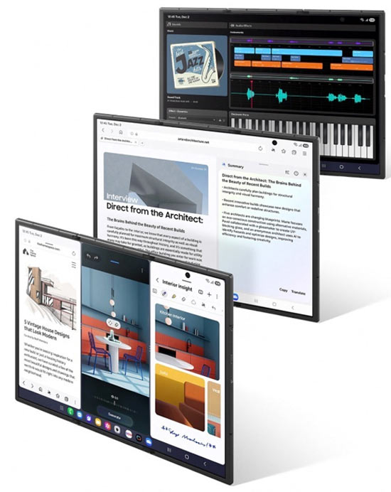 سامسونگ گلکسی Z TriFold معرفی شد: گوشی تاشو سهلایه و همهکاره