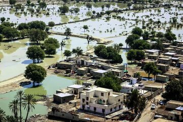 سیلابهای جنوب کشور در تصاویر ماهوارهای