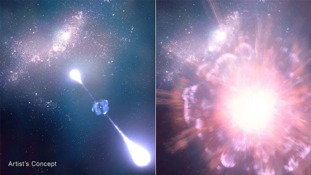 تصویرسازی هنری از قدیمیترین ابرنواختر مشاهدهشده تاکنون