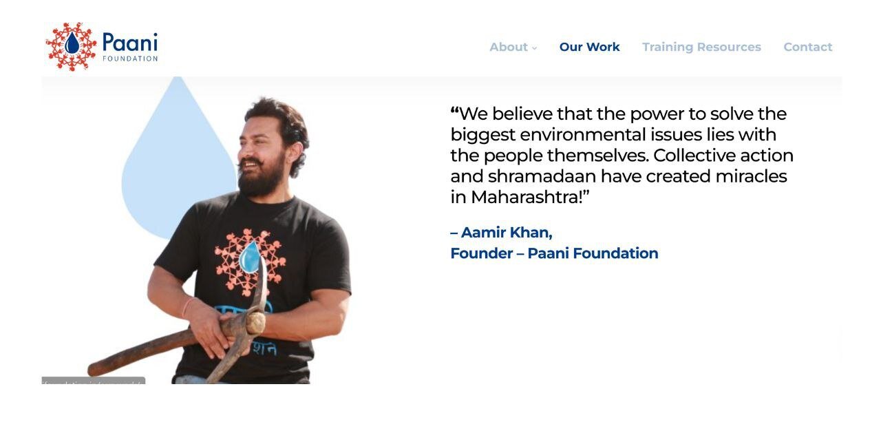 «عامرخان» با یک مسابقه، مشکل آب هزاران روستا را حل کرد/ مدیران و سلبریتی‌های ایرانی یاد بگیرند