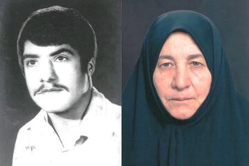 مادر شهید محمد قائدامینی هارونی پس از سالها صبر به فرزند شهیدش پیوست