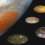 ملاقات کم‌نظیر ماه و مشتری در آسمان شب