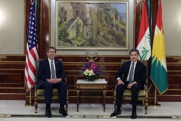 «نیچیروان بارزانی» در اربیل با «مایکل ریگاس» معاون وزیر خارجه آمریکا دیدار کرد