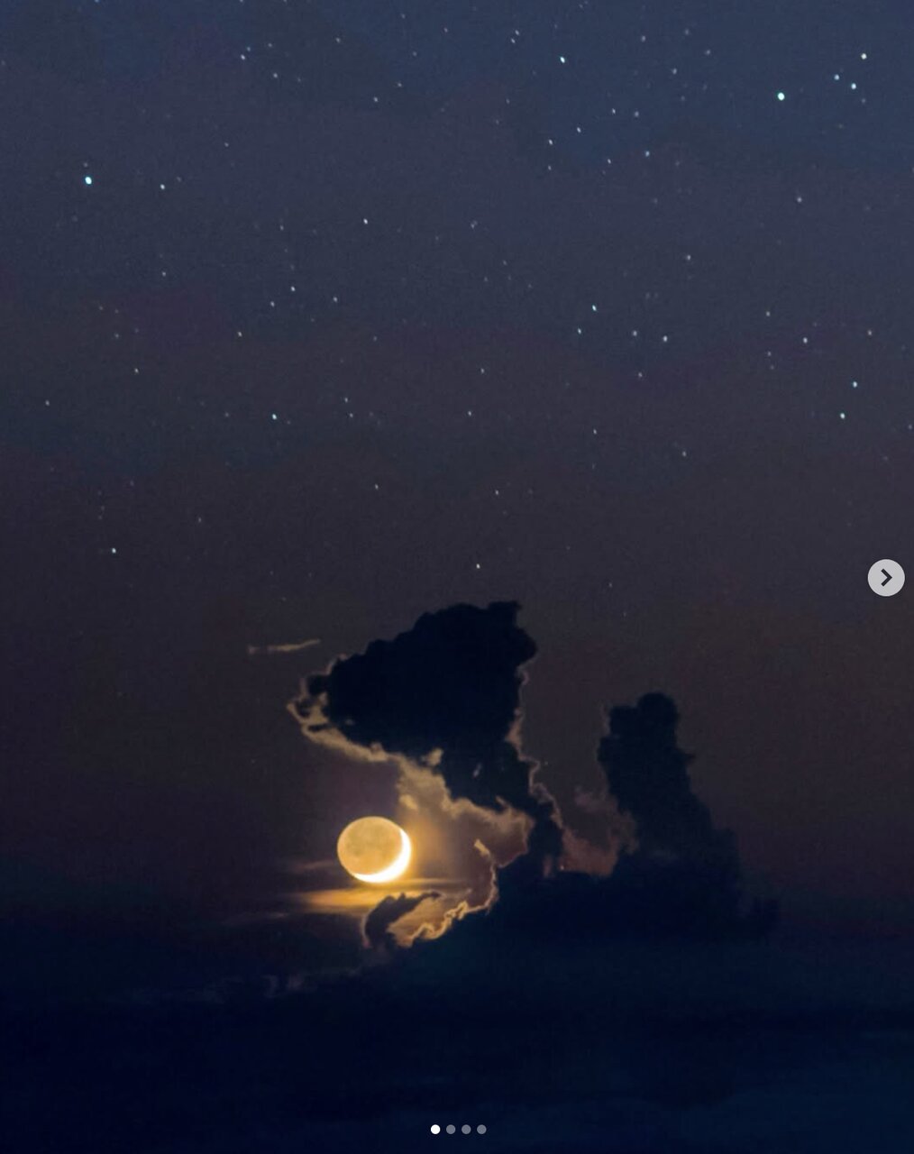 هیولای ابری در تعقیب ماه /ثبت شاهکار جدید بابک تفرشی در آسمان هاوایی