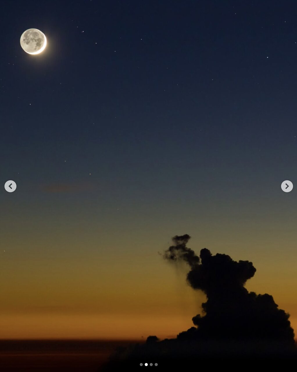 هیولای ابری در تعقیب ماه /ثبت شاهکار جدید بابک تفرشی در آسمان هاوایی