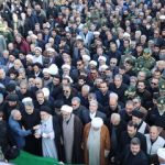 وداع سمنان با پدر معنوی شهر؛ تشییع باشکوه آیتالله سیدمحمد شاهچراغی بر دستان مردم