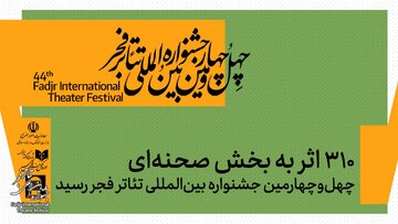 ۳۱۰ اثر به بخش صحنه‌ای چهل‌وچهارمین جشنواره بین‌المللی تئاتر فجر رسید