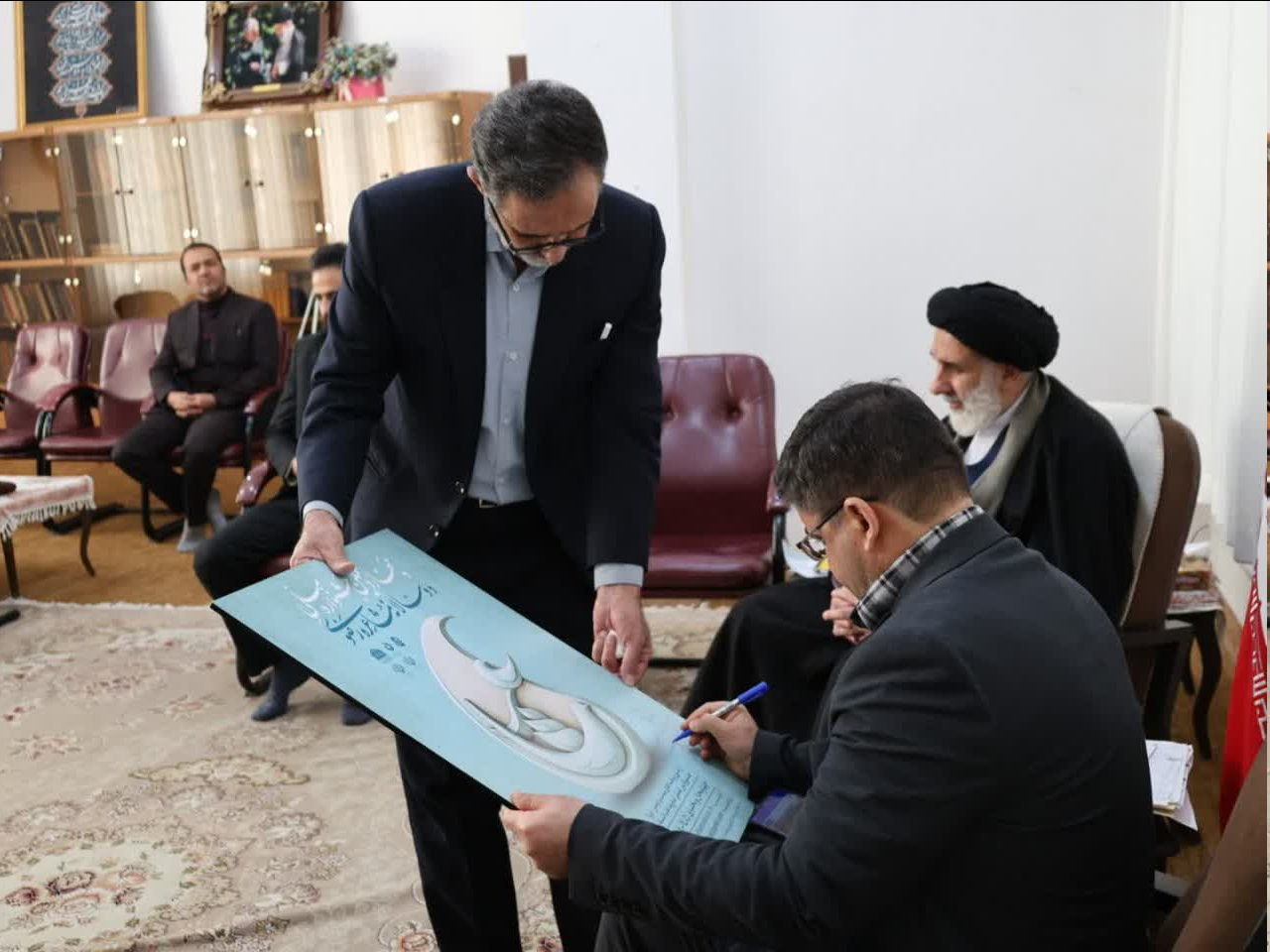 پوستر چهاردهمین جشنواره ملی مشاعره رضوی در شهرکرد رونمایی شد