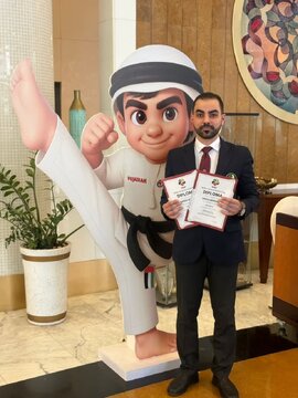 ثبت یک افتخار داوری برای کاراته خوزستان در فجیره