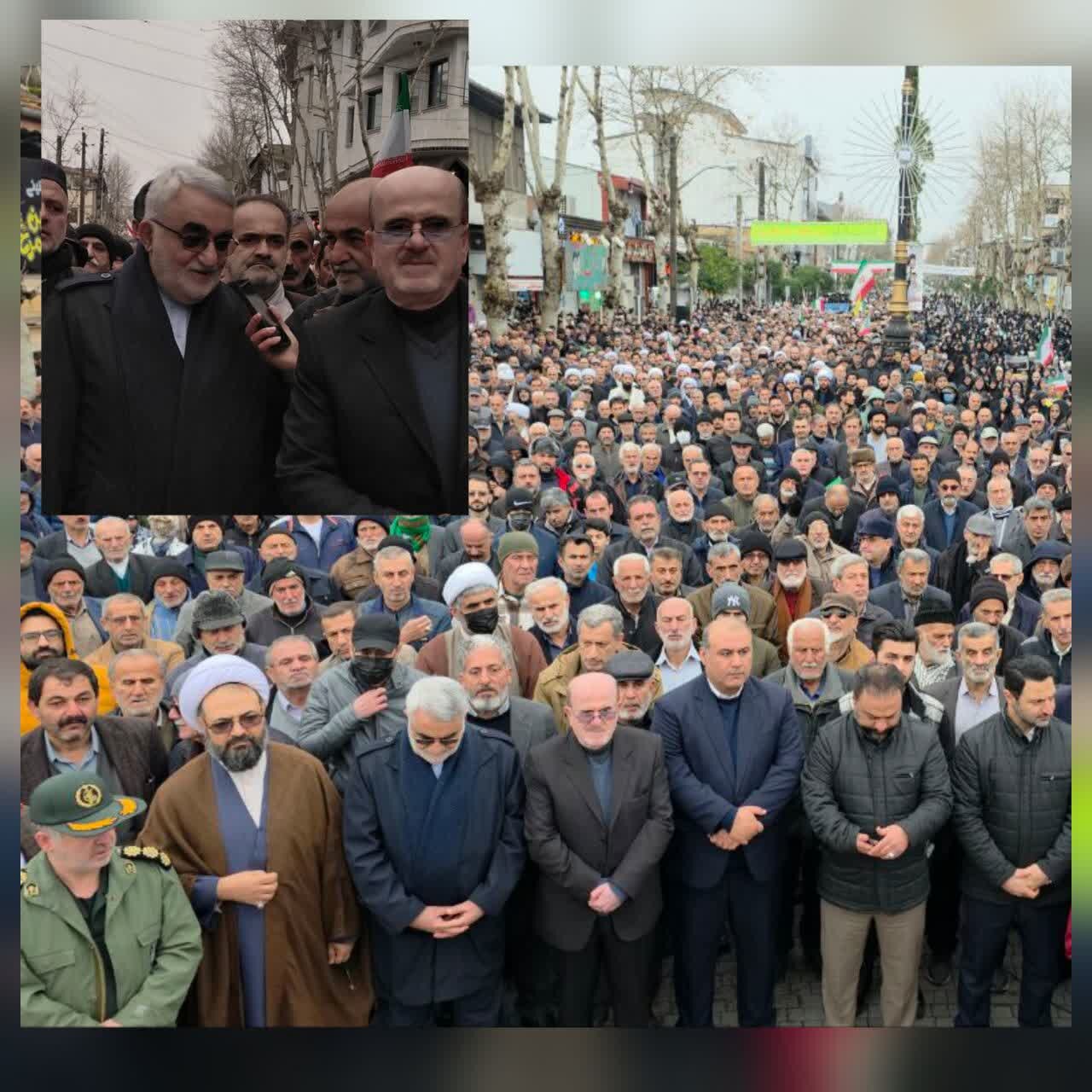 در حاشیه راهپیمایی 22 بهمن لنگرود:بروجردی: پیام ملت ایران روشن است؛ آمریکا هیچ غلطی نمیتواند بکند در حاشیه راهپیمایی 22 بهمن لنگرود:بروجردی: پیام ملت ایران روشن است؛ آمریکا هیچ غلطی نمیتواند بکند